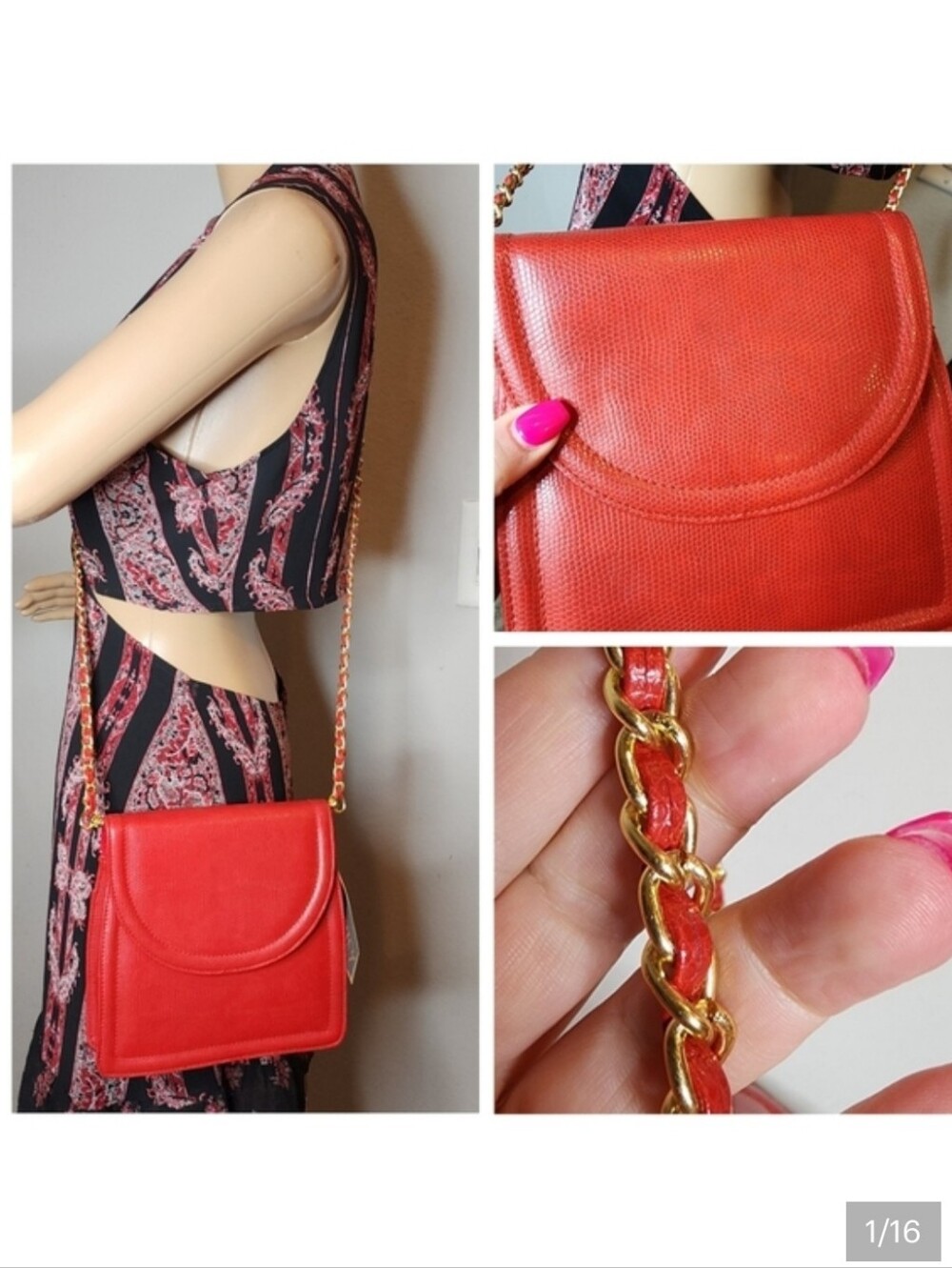 NWT Vintage Sears‎ Regency Collection Tandem Bags Red Crossbody Purse